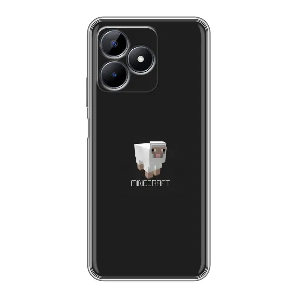 Чехол с принтом «Овечка Майнкрафт» для Realme C51 Чехол с принтом «Овечка Майнкрафт» для Realme C51