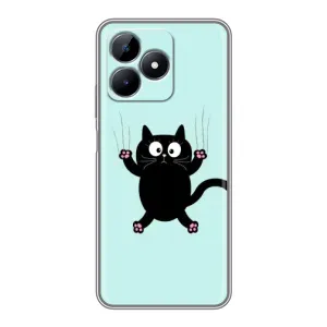 Чохол з принтом «Падаючий кіт» для Realme C51