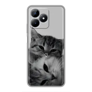 Чохол з принтом «Пара котів» для Realme C51