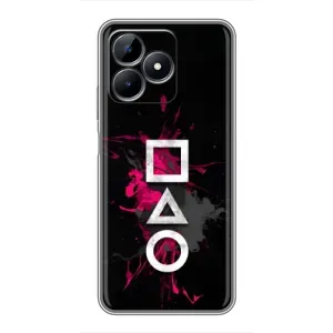 Чохол Гра в кальмара для Realme C51 (Символи Гра кальмара)