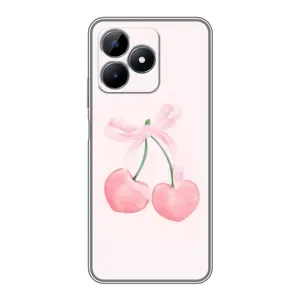 Чохол з розовим принтом для Realme C51 (Рожеві вишні)