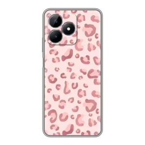 Чохол з розовим принтом для Realme C51 (Рожевий леопард)