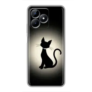 Чохол з принтом «Силует котика» для Realme C51