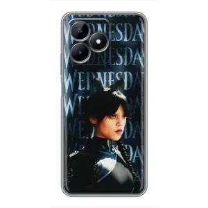 Чохли Венсдей на Realme C51 Уенсдей (AlphaPrint) (Венздей кішка)