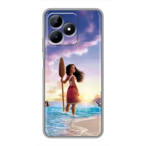Чохол з мультфільмом Ваяна Realme C51 (Моана з веслом)
