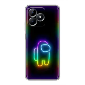 Чехол Амонг Ас для Realme C51 (AlphaPrint) (Яркий скин)