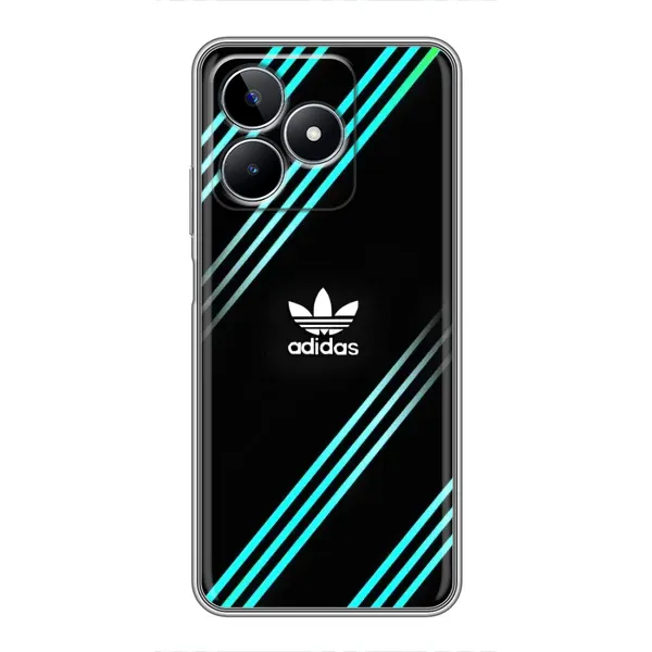 Чохол з принтом «Адідас з полосами» для Realme C53
