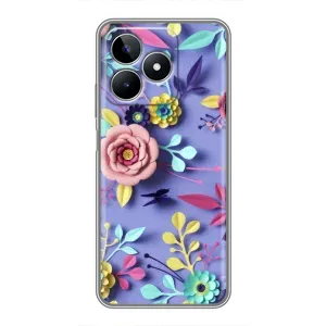 Чохли з квітами для Realme C53 (VPrint) (Дизайн квітів)
