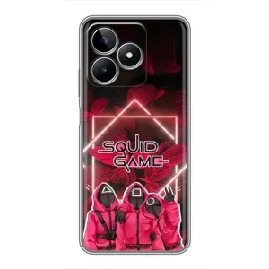 Чохол Гра в кальмара для Realme C53 (Охоронці Гра кальмара)