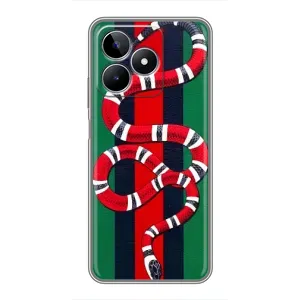 Чехлы ГУЧЧИ для РЕалми С53 (AlphaPrint) (Gucci змия)