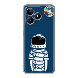 Чохол NASA для Realme C53 (AlphaPrint) (Хлопчик в шоломі)