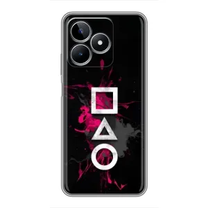 Чохол Гра в кальмара для Realme C53 (Символи Гра кальмара)