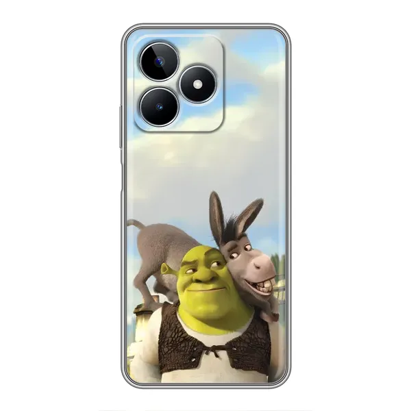 Чохол з принтом «Шрек та Осел» для Realme C53 Чохол з принтом «Шрек та Осел» для Realme C53