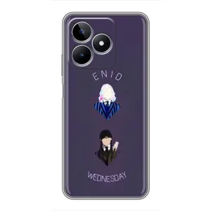 Чохли Венсдей на Realme C53 Уенсдей (AlphaPrint) (Венздей і подруга)