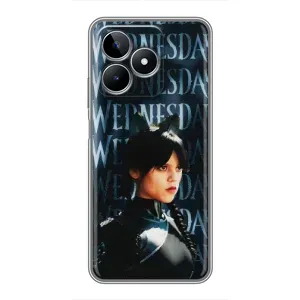 Чохли Венсдей на Realme C53 Уенсдей (AlphaPrint) (Венздей кішка)