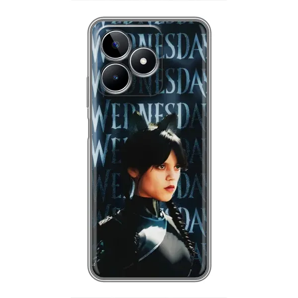 Чехол с принтом «Уэнздей кошка» для Realme C53 Чехол с принтом «Уэнздей кошка» для Realme C53