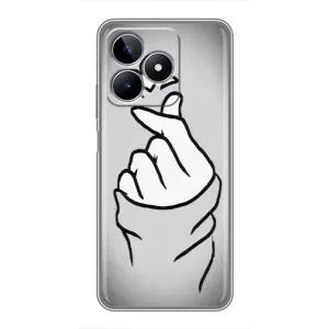 Чехол с принтом «Значок Love» для Realme C53