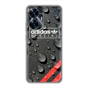 Чехлы Адидас для Realme C55 (AlphaPrint) (Адидас принт)