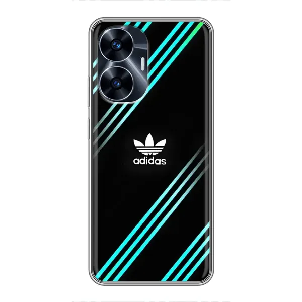 Чехол с принтом «Адидас с полосами» для Realme C55