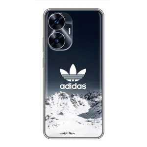Чехлы Адидас для Realme C55 (AlphaPrint) (Адидас в горах)