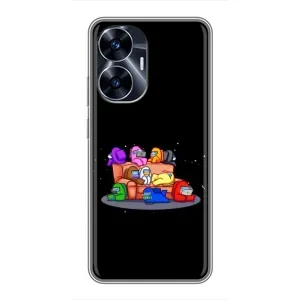 Чехол Амонг Ас для Realme C55 (AlphaPrint) (Амонг-ас)