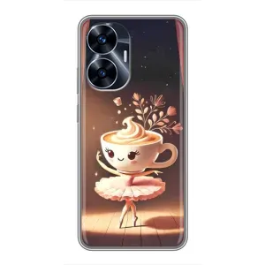 Чохол з мемом Тралалело тралала на Realme C55 (Балерина капучина)