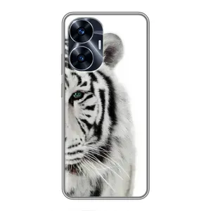 Чохли з картинкою животних Realme C55 (Білий Тигр)