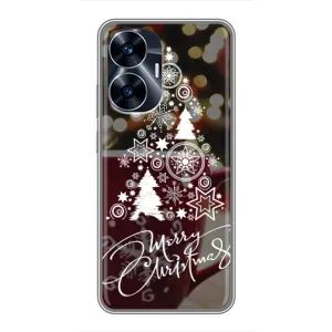 Різдвяні Чохли для Realme C55 (VPrint) (Ялинка яскрава)