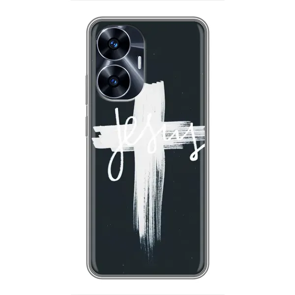 Чехол с принтом «Иисус» для Realme C55 Чехол с принтом «Иисус» для Realme C55