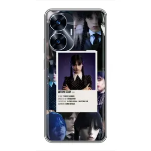 Чохли Венсдей на Realme C55 Уенсдей (AlphaPrint) (колаж Венздей)