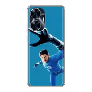 Чохол з принтом Фантастична четвірка для Realme C55 (Містер Фантастік супергерой)