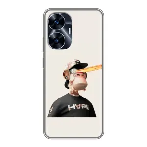 Чохли з Мавпами NFT для Realme C55 (AlphaPrint) (мавпа NFT в окулярах)