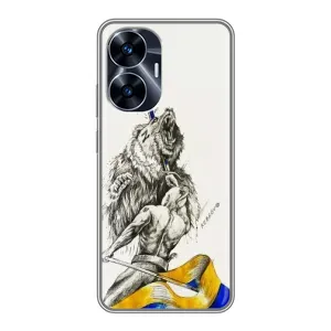 Чехлы Доброго вечора, ми за України для Реалми С55 (AlphaPrint) (Победа)