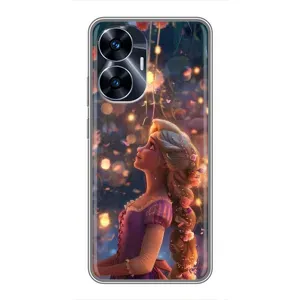 Чохол Рапунцель для Realme C55 (Рапунцель ліхтарики)