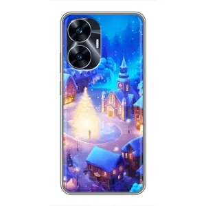 Різдвяні Чохли для Realme C55 (VPrint) (Різдвяне місто)