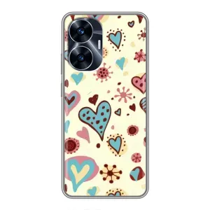 Чехлы для любимой на РiалMi С55 (VPrint) (Сердечки)