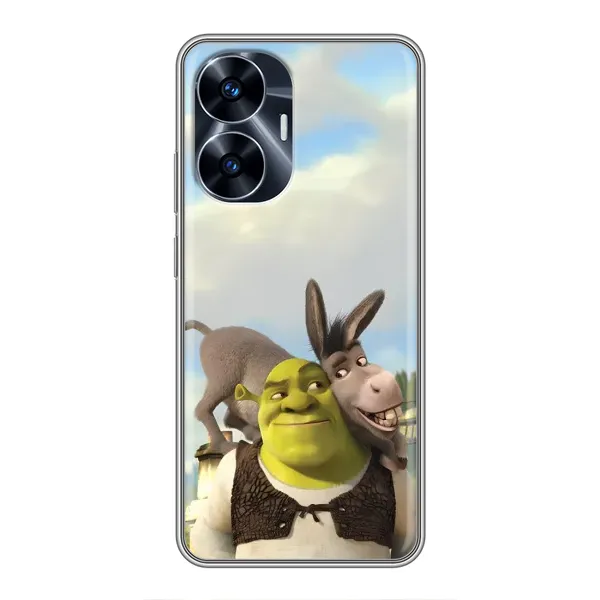 Чохол з принтом «Шрек та Осел» для Realme C55