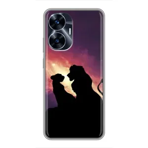 Чохол Король лев на РiалMi С55 (Силует Сімба і Налу)
