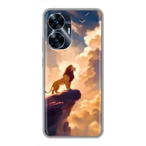 Чохол Король лев на РiалMi С55 (Сімба на скелі)