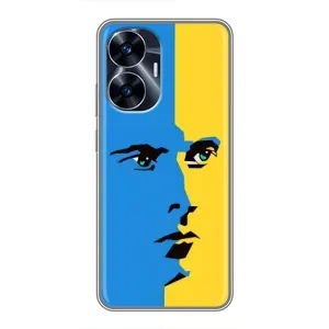 Украинские Чехлы для Realme C55 с картинкой УПА (AlphaPrint) (Степан Бандера)