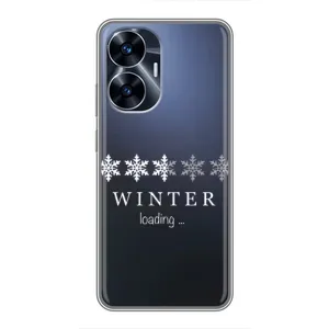 Зимні Чохли для РiалMi С55 - прозорий фон (Winter loading)