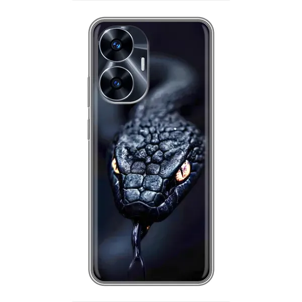 Чохол з принтом «Чорна змія» для Realme C55