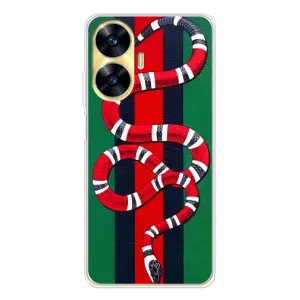 Чохли  GUCCI для Реалмі С56 (AlphaPrint) (Gucci змія)