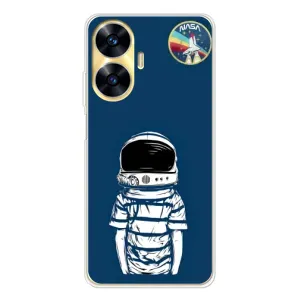Чохол NASA для Realme C56 (AlphaPrint) (Хлопчик в шоломі)
