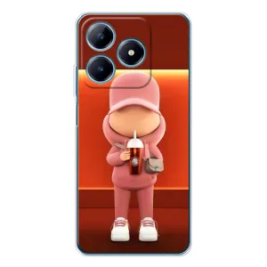Крутые Чехлы Луи Виттон для Realme C61 (AlphaPrint) (С Кофе)