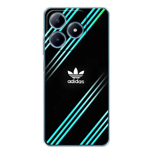 Чехол с принтом «Адидас с полосами» для Realme C63 4G