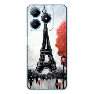 Чехол Эйфелева Башня для Realme C63 4G - (AlphaPrint) (Башня в Париже)