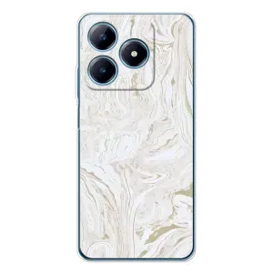 Мраморний чехол на Realme C63 4G (VPrint) (Білий мрамор)