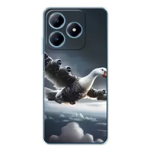 Чехол с мемом Тралалело тралала на Realme C63 4G (Бомбардини гусини)