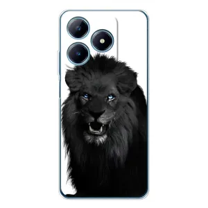 Чохли з картинкою животних Realme C63 4G (Чорний ЛЕВ)